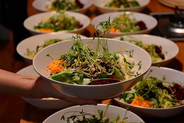 comida saludable y deliciosa retiros de yoga